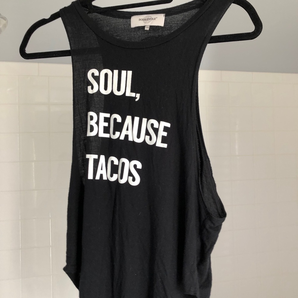 Soulcycle “Soul because tacos” tank - S/M